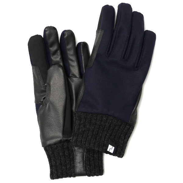 ペレック(PELLEK) メリノウール メンズ 手袋 ネイビー