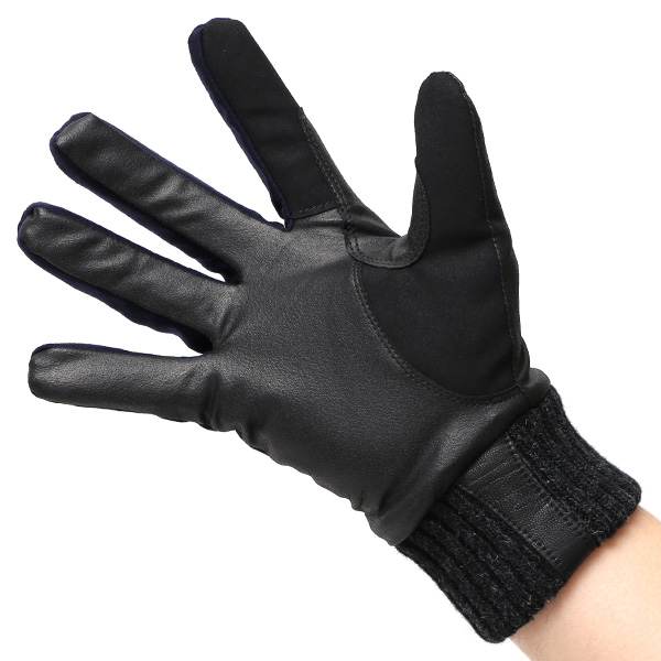  自転車 グローブ 防寒 メンズ スマホ対応 冬用 通勤 通学 手袋 スーツ生地 サイクリング ブルー ネイビー 青色 キレカジ フォーマル 手袋 防寒 防風 撥水 透湿 おすすめ おしゃれ ペレック(PELLEK) KURODA(クロダ)