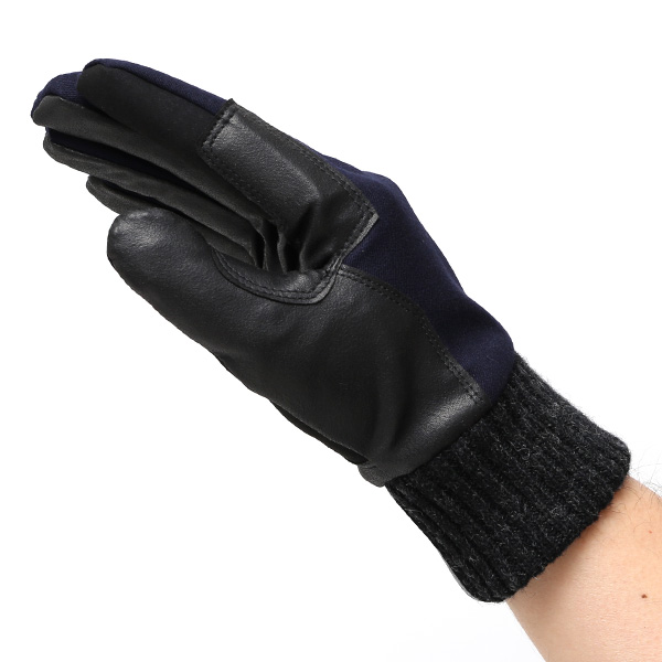  自転車 グローブ 防寒 メンズ スマホ対応 冬用 通勤 通学 手袋 スーツ生地 サイクリング ブルー ネイビー 青色 キレカジ フォーマル 手袋 防寒 防風 撥水 透湿 おすすめ おしゃれ ペレック(PELLEK) KURODA(クロダ)