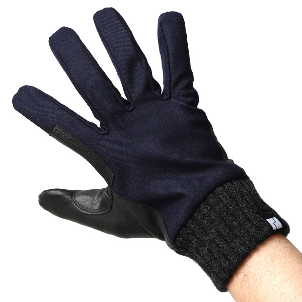  自転車 グローブ 防寒 メンズ スマホ対応 冬用 通勤 通学 手袋 スーツ生地 サイクリング ブルー ネイビー 青色 キレカジ フォーマル 手袋 防寒 防風 撥水 透湿 おすすめ おしゃれ ペレック(PELLEK) KURODA(クロダ)