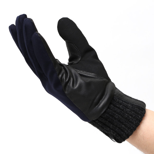  自転車 グローブ 防寒 メンズ スマホ対応 冬用 通勤 通学 手袋 スーツ生地 サイクリング ブルー ネイビー 青色 キレカジ フォーマル 手袋 防寒 防風 撥水 透湿 おすすめ おしゃれ ペレック(PELLEK) KURODA(クロダ)