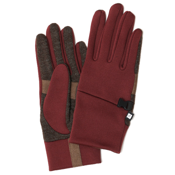 ペレック(PELLEK) ナイロン ジャージ ユニセックス 手袋 ワイン