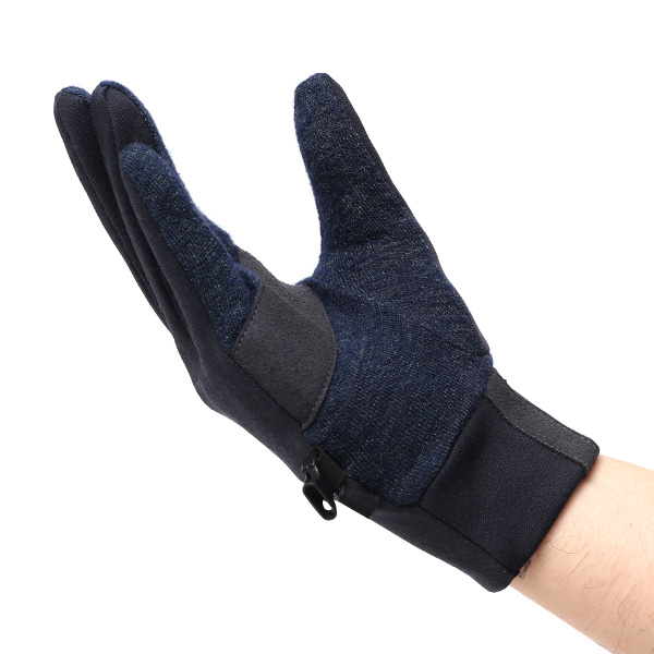  ランニング 手袋 冬 スマホ対応 防寒 メンズ レディース 男女兼用 伸縮性あり 高機能生地 温かい ブルー ネイビー 青色 ジョギング ウォーキング 散歩 自転車 冬 手袋 ユニセックス ペレック(PELLEK) KURODA(クロダ)