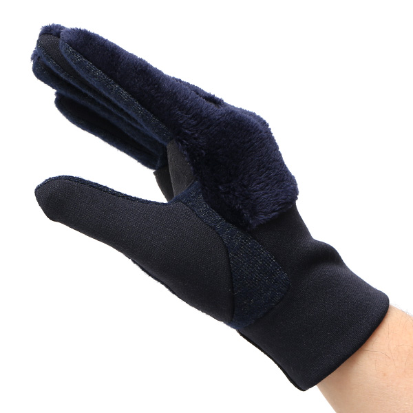 ジョギング 手袋 冬 スマホ対応 防寒 メンズ レディース 男女兼用 伸縮性あり 高機能生地 温かい ブルー ネイビー 青色 ランニング ウォーキング 散歩 自転車 冬 手袋 ユニセックス ペレック(PELLEK) KURODA(クロダ)