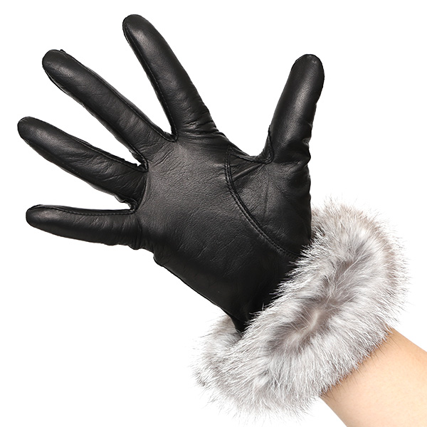  手袋 レディース 革手袋 レザー ラビットファー イタリーラム 羊革 暖かい 女性用 グローブ 皮 ブラック 黒 黒色 嫁 妻 彼女 娘 記念日 クリスマス 誕生日 プレゼント ギフト 化粧箱 付き ブランド KURODA(クロダ)