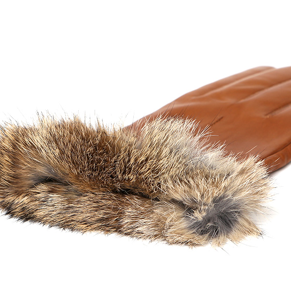  手袋 レディース 革手袋 レザー ラビットファー イタリーラム 羊革 暖かい 女性用 グローブ 皮 キャメル ブラウン 茶 茶色 嫁 妻 彼女 娘 記念日 クリスマス 誕生日 プレゼント ギフト 化粧箱 付き ブランド KURODA(クロダ)