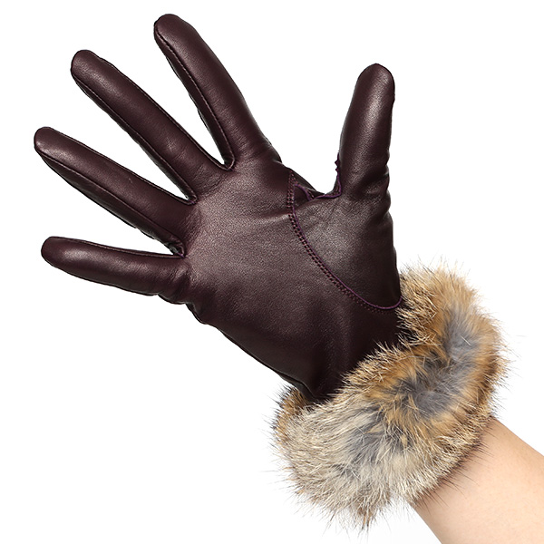  手袋 レディース 革手袋 レザー ラビットファー イタリーラム 羊革 暖かい 女性用 グローブ 皮 パープル 紫色 嫁 妻 彼女 娘 記念日 クリスマス 誕生日 プレゼント ギフト 化粧箱 付き ブランド KURODA(クロダ)