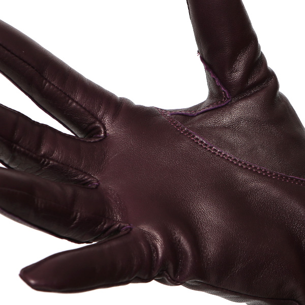  手袋 レディース 革手袋 レザー ラビットファー イタリーラム 羊革 暖かい 女性用 グローブ 皮 パープル 紫色 嫁 妻 彼女 娘 記念日 クリスマス 誕生日 プレゼント ギフト 化粧箱 付き ブランド KURODA(クロダ)