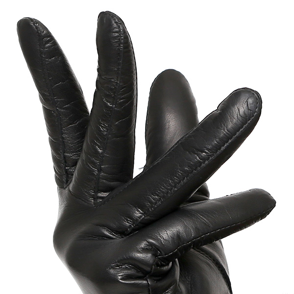  女性用 手袋 革手袋 ファー レザー レッキス ラビットファー イタリーラム 羊革 暖かい グローブ ブラック 黒 黒色 嫁 妻 彼女 娘 記念日 クリスマス 誕生日 プレゼント ギフト 化粧箱 付き ブランド KURODA(クロダ)