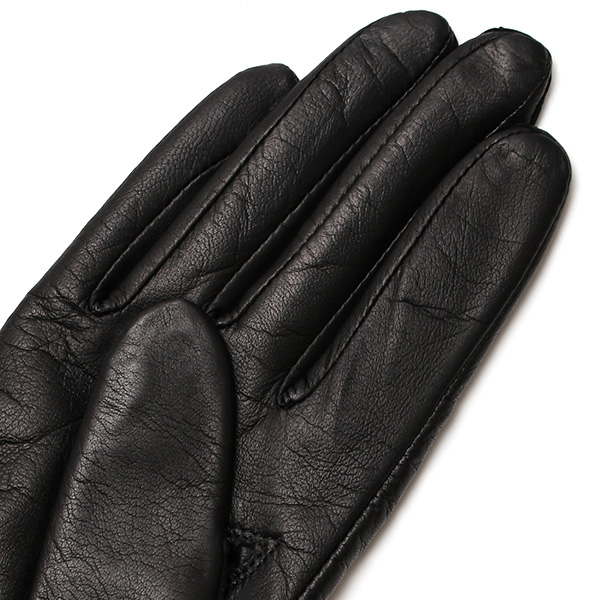  女性用 手袋 革手袋 ファー レザー レッキス ラビットファー イタリーラム 羊革 暖かい グローブ ブラック 黒 黒色 嫁 妻 彼女 娘 記念日 クリスマス 誕生日 プレゼント ギフト 化粧箱 付き ブランド KURODA(クロダ)