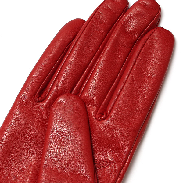  女性用 手袋 革手袋 ファー レザー レッキス ラビットファー イタリーラム 羊革 暖かい グローブ レッド ワイン 赤色 嫁 妻 彼女 娘 記念日 クリスマス 誕生日 プレゼント ギフト 化粧箱 付き ブランド KURODA(クロダ)