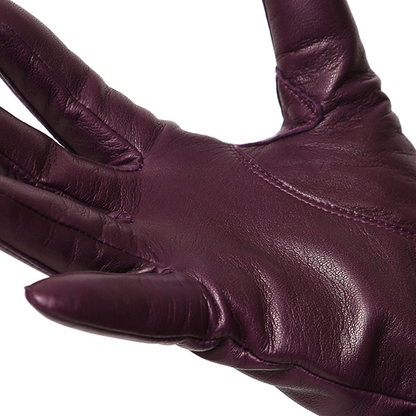  女性用 手袋 革手袋 ファー レザー レッキス ラビットファー イタリーラム 羊革 暖かい グローブ パープル 紫色 嫁 妻 彼女 娘 記念日 クリスマス 誕生日 プレゼント ギフト 化粧箱 付き ブランド KURODA(クロダ)