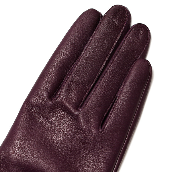  女性用 手袋 革手袋 ファー レザー レッキス ラビットファー イタリーラム 羊革 暖かい グローブ パープル 紫色 嫁 妻 彼女 娘 記念日 クリスマス 誕生日 プレゼント ギフト 化粧箱 付き ブランド KURODA(クロダ)