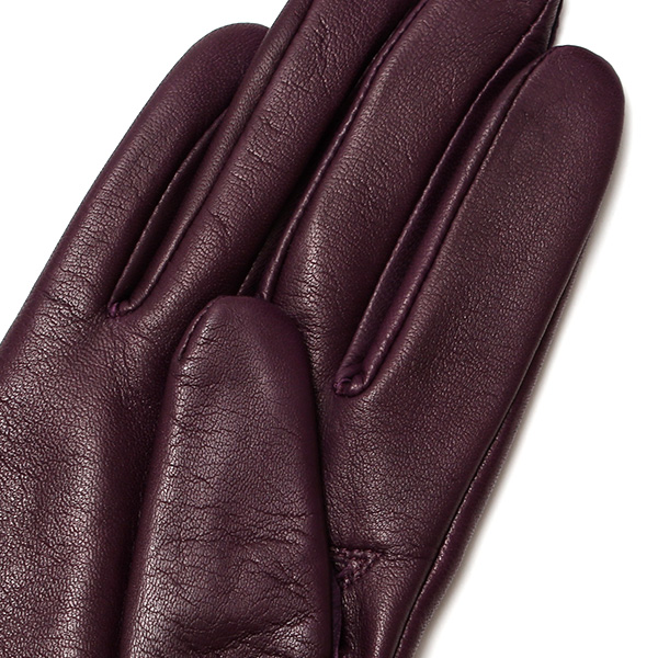  女性用 手袋 革手袋 ファー レザー レッキス ラビットファー イタリーラム 羊革 暖かい グローブ パープル 紫色 嫁 妻 彼女 娘 記念日 クリスマス 誕生日 プレゼント ギフト 化粧箱 付き ブランド KURODA(クロダ)