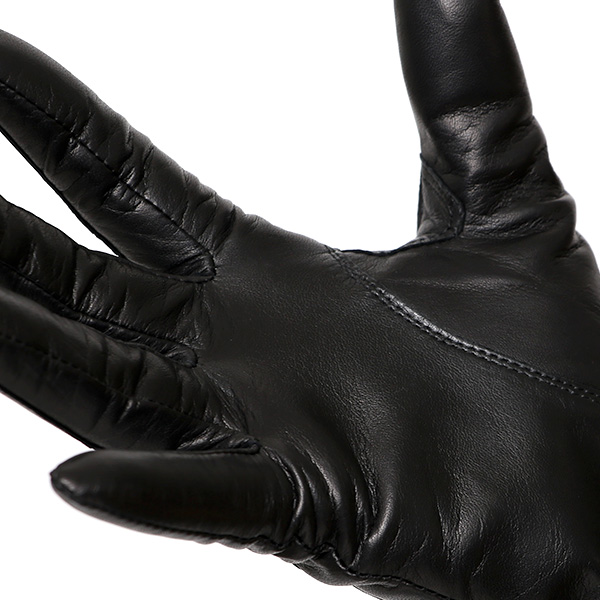  手袋 レディース 本革 カシミア100％ 裏地 ブランド イタリーラム 化粧箱 付き 女性 レザー 皮 グローブ ブラック 黒 黒色 暖かい カシミヤ 100％ 防寒 保温 防風 冬 ビジネス 婦人用 皮 手袋 ブランド KURODA(クロダ)