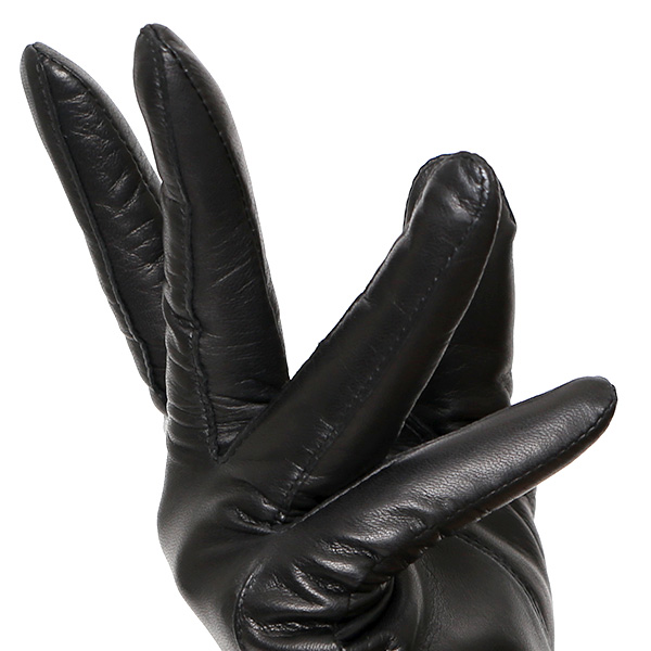  手袋 レディース 本革 カシミア100％ 裏地 ブランド イタリーラム 化粧箱 付き 女性 レザー 皮 グローブ ブラック 黒 黒色 暖かい カシミヤ 100％ 防寒 保温 防風 冬 ビジネス 婦人用 皮 手袋 ブランド KURODA(クロダ)