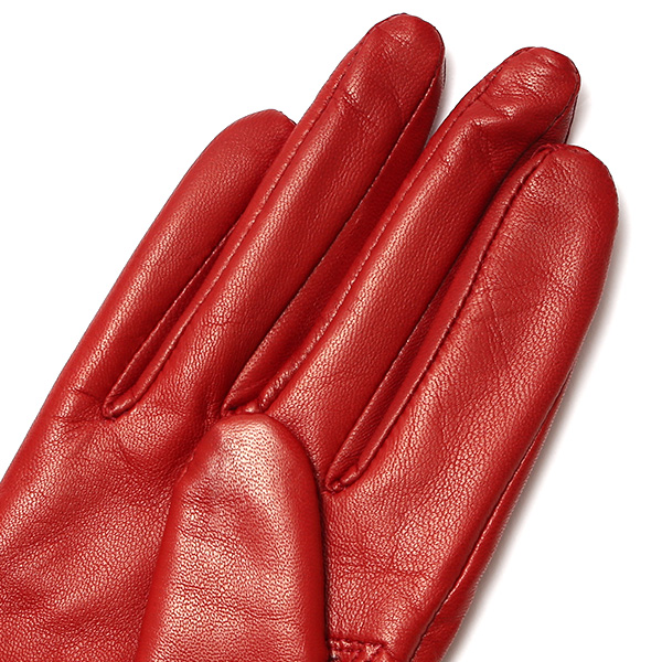  手袋 レディース 本革 カシミア100％ 裏地 ブランド イタリーラム 化粧箱 付き 女性 レザー 皮 グローブ レッド ワイン 赤色 暖かい カシミヤ 100％ 防寒 保温 防風 冬 ビジネス 婦人用 皮 手袋 ブランド KURODA(クロダ)