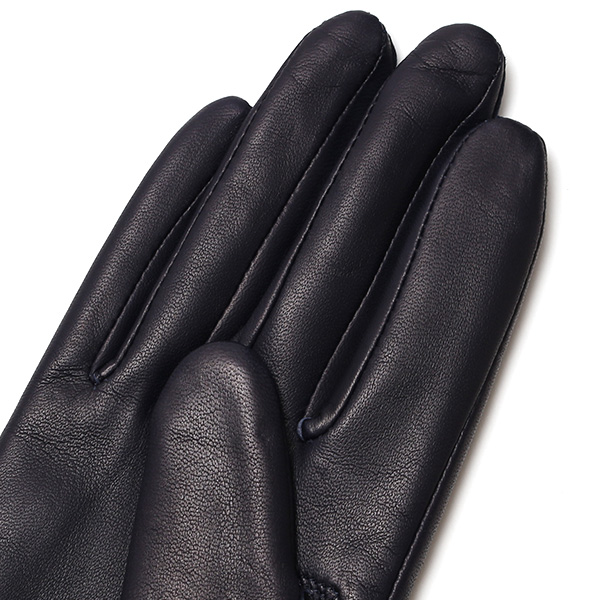  手袋 レディース 本革 カシミア100％ 裏地 ブランド イタリーラム 化粧箱 付き 女性 レザー 皮 グローブ ブルー ネイビー 青色 暖かい カシミヤ 100％ 防寒 保温 防風 冬 ビジネス 婦人用 皮 手袋 ブランド KURODA(クロダ)