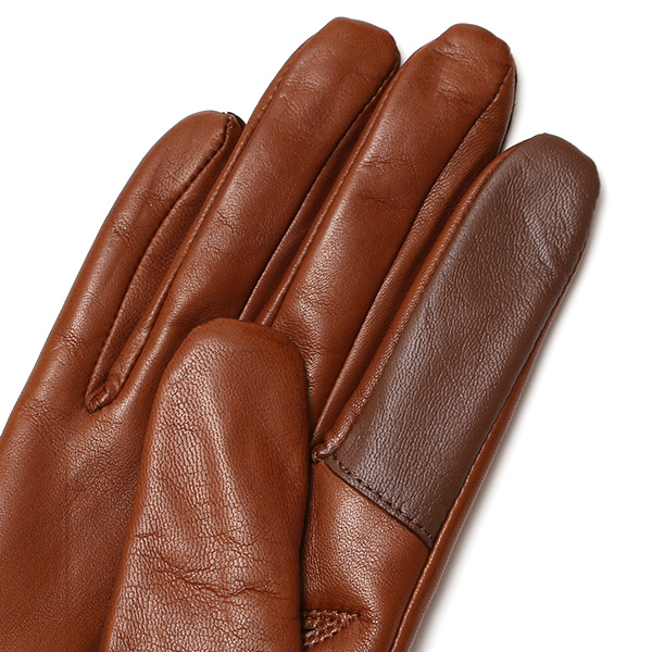  手袋 レディース 日本製 ブランド カシミア 100％ レザー グローブ ニットリブ 防寒 カシミヤ ブラウン 茶 茶色 イタリーラム 上質 羊革 皮 手袋 リブ付 女性 上品 婦人 プレゼント 化粧箱付き 国産 KURODA(クロダ)