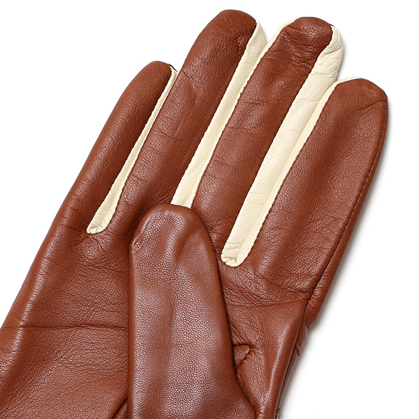  ハリスツイード 手袋 レディース タッセル付き ブランド レザー グローブ 女性 防寒 防風 本革 皮 キャメル ブラウン 茶 茶色 英国 ハリスツイード生地 暖かい おしゃれ かわいい プレゼント ブランド 手袋 KURODA(クロダ)
