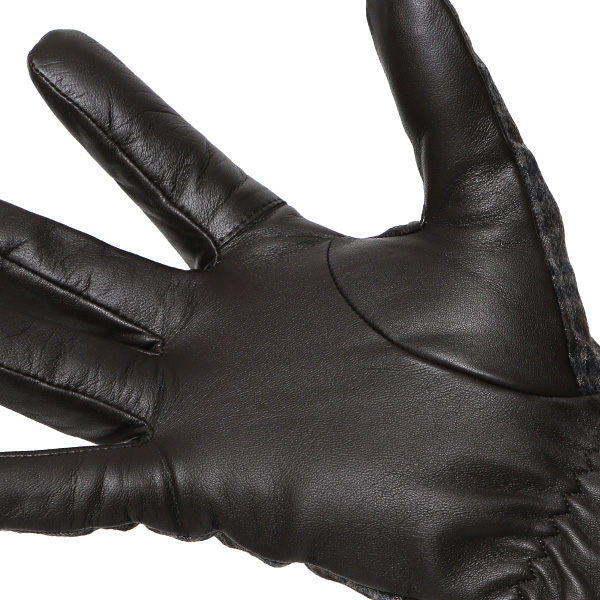  カノニコ社 イタリア製 スーツ生地 手袋 メンズ 本革 男性 ブランド ブラウン 茶 茶色 ビジネス フォーマル 仕事 スーツ 営業 手袋 落ち着いた デザイン ギフト オシャレ