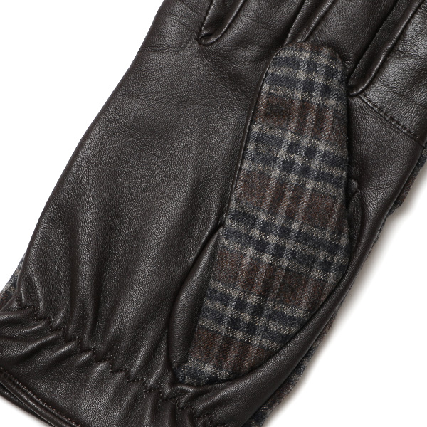  カノニコ社 イタリア製 スーツ生地 手袋 メンズ 本革 男性 ブランド ブラウン 茶 茶色 ビジネス フォーマル 仕事 スーツ 営業 手袋 落ち着いた デザイン ギフト オシャレ