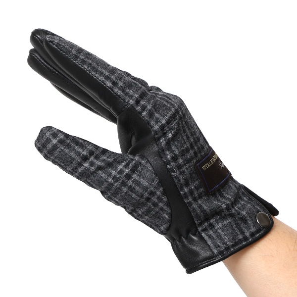  カノニコ社 イタリア製 スーツ生地 手袋 メンズ 本革 男性 ブランド グレー グレイ 灰色 ビジネス フォーマル 仕事 スーツ 営業 手袋 落ち着いた デザイン ギフト オシャレ