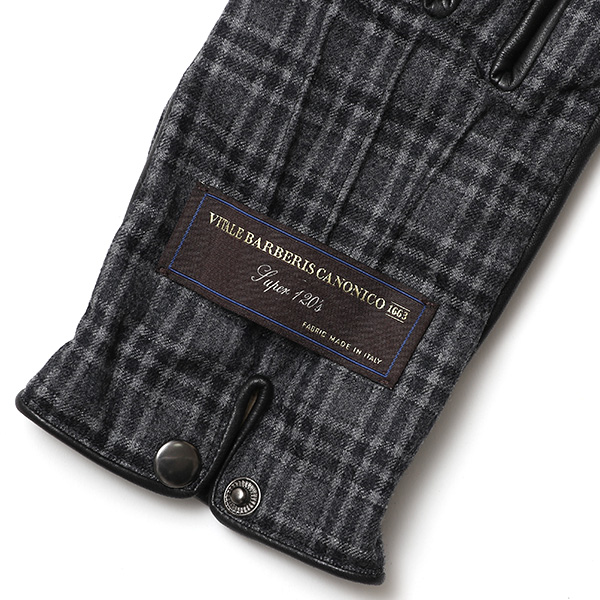  カノニコ社 イタリア製 スーツ生地 手袋 メンズ 本革 男性 ブランド グレー グレイ 灰色 ビジネス フォーマル 仕事 スーツ 営業 手袋 落ち着いた デザイン ギフト オシャレ
