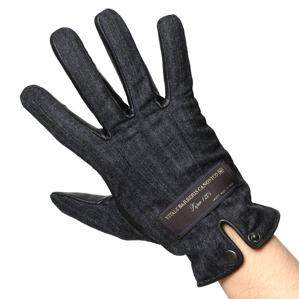  カノニコ社 イタリア製 スーツ生地 手袋 メンズ 本革 男性 ブランド グレー グレイ 灰色 ビジネス フォーマル 仕事 スーツ 営業 手袋 落ち着いた デザイン ギフト オシャレ