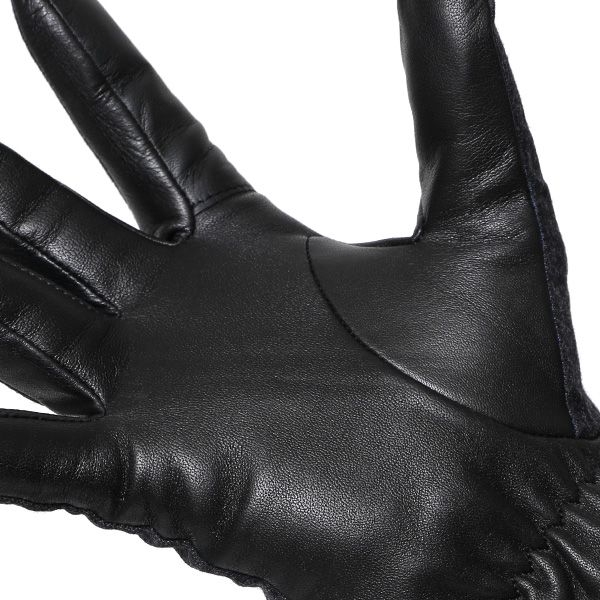  カノニコ社 イタリア製 スーツ生地 手袋 メンズ 本革 男性 ブランド グレー グレイ 灰色 ビジネス フォーマル 仕事 スーツ 営業 手袋 落ち着いた デザイン ギフト オシャレ