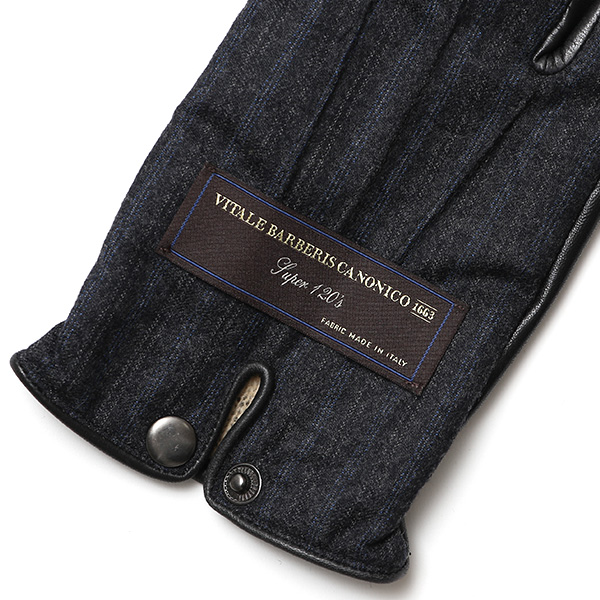  カノニコ社 イタリア製 スーツ生地 手袋 メンズ 本革 男性 ブランド グレー グレイ 灰色 ビジネス フォーマル 仕事 スーツ 営業 手袋 落ち着いた デザイン ギフト オシャレ