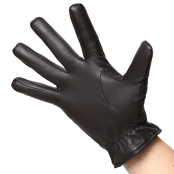  カノニコ社 イタリア製 スーツ生地 手袋 メンズ 本革 男性 ブランド グレー グレイ 灰色 ビジネス フォーマル 仕事 スーツ 営業 手袋 落ち着いた デザイン ギフト オシャレ