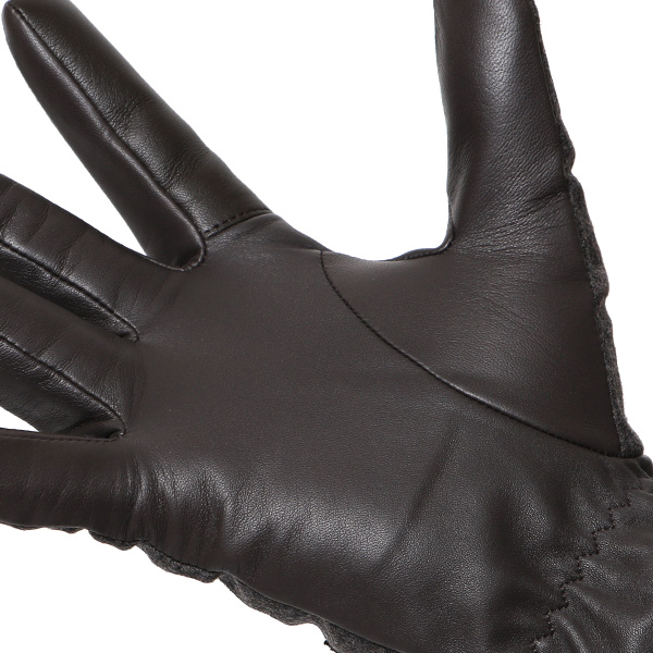  カノニコ社 イタリア製 スーツ生地 手袋 メンズ 本革 男性 ブランド グレー グレイ 灰色 ビジネス フォーマル 仕事 スーツ 営業 手袋 落ち着いた デザイン ギフト オシャレ