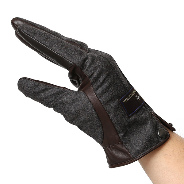  カノニコ社 イタリア製 スーツ生地 手袋 メンズ 本革 男性 ブランド グレー グレイ 灰色 ビジネス フォーマル 仕事 スーツ 営業 手袋 落ち着いた デザイン ギフト オシャレ