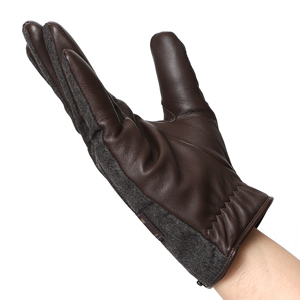  カノニコ社 イタリア製 スーツ生地 手袋 メンズ 本革 男性 ブランド グレー グレイ 灰色 ビジネス フォーマル 仕事 スーツ 営業 手袋 落ち着いた デザイン ギフト オシャレ