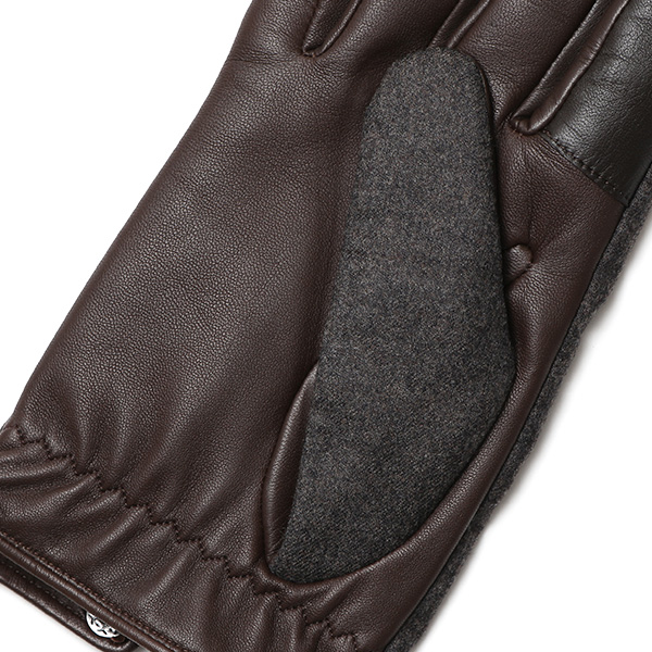  カノニコ社 イタリア製 スーツ生地 手袋 メンズ 本革 男性 ブランド グレー グレイ 灰色 ビジネス フォーマル 仕事 スーツ 営業 手袋 落ち着いた デザイン ギフト オシャレ