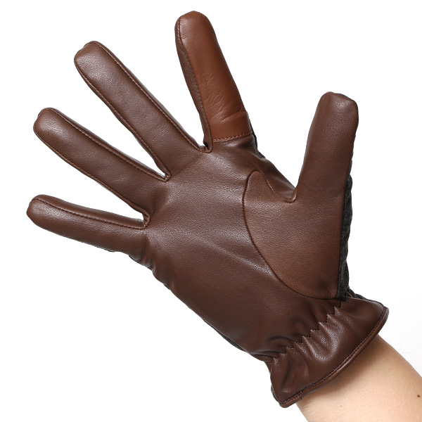  カノニコ社 イタリア製 スーツ生地 手袋 メンズ 本革 男性 ブランド グレー グレイ 灰色 ビジネス フォーマル 仕事 スーツ 営業 手袋 落ち着いた デザイン ギフト オシャレ