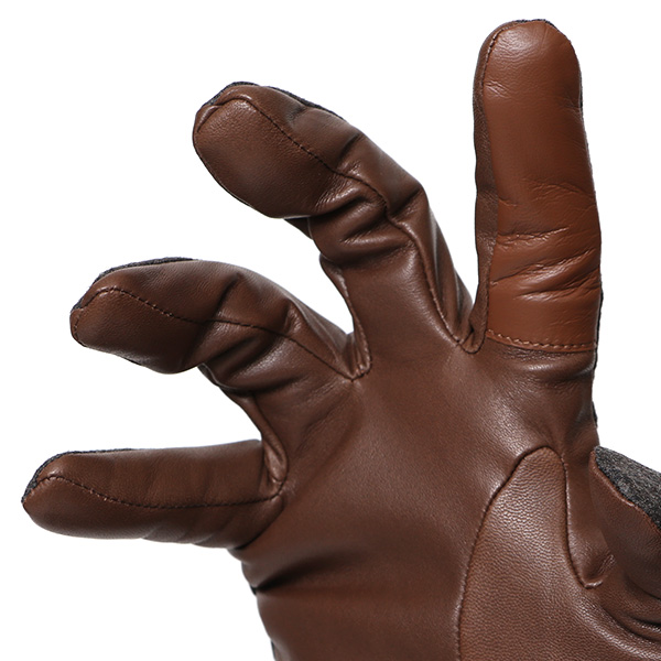  カノニコ社 イタリア製 スーツ生地 手袋 メンズ 本革 男性 ブランド グレー グレイ 灰色 ビジネス フォーマル 仕事 スーツ 営業 手袋 落ち着いた デザイン ギフト オシャレ