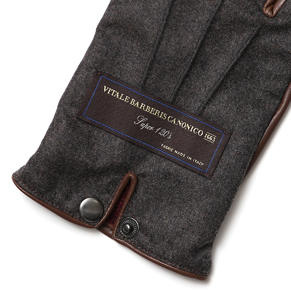  カノニコ社 イタリア製 スーツ生地 手袋 メンズ 本革 男性 ブランド グレー グレイ 灰色 ビジネス フォーマル 仕事 スーツ 営業 手袋 落ち着いた デザイン ギフト オシャレ