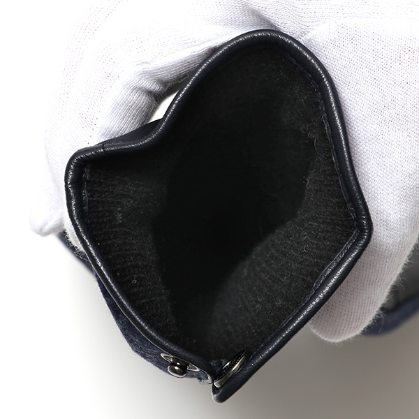  カノニコ社 イタリア製 スーツ生地 手袋 メンズ 本革 男性 ブランド ブルー ネイビー 青色 ビジネス フォーマル 仕事 スーツ 営業 手袋 落ち着いた デザイン ギフト オシャレ