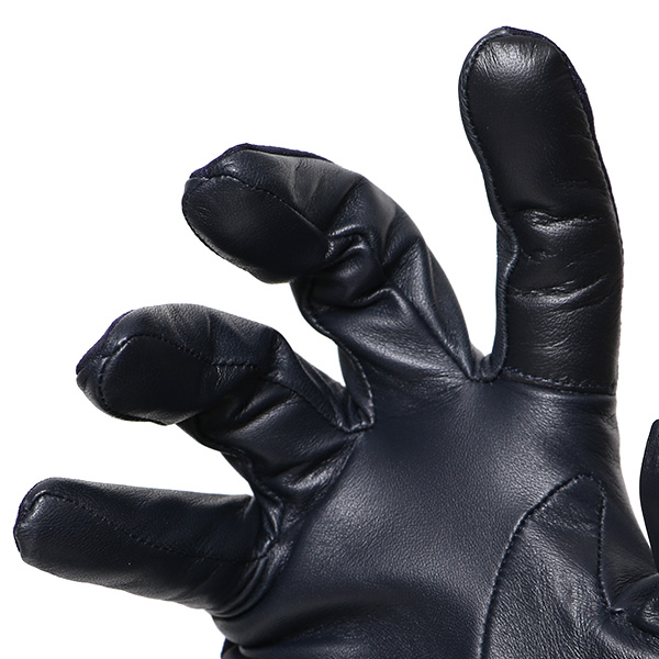  カノニコ社 イタリア製 スーツ生地 手袋 メンズ 本革 男性 ブランド ブルー ネイビー 青色 ビジネス フォーマル 仕事 スーツ 営業 手袋 落ち着いた デザイン ギフト オシャレ