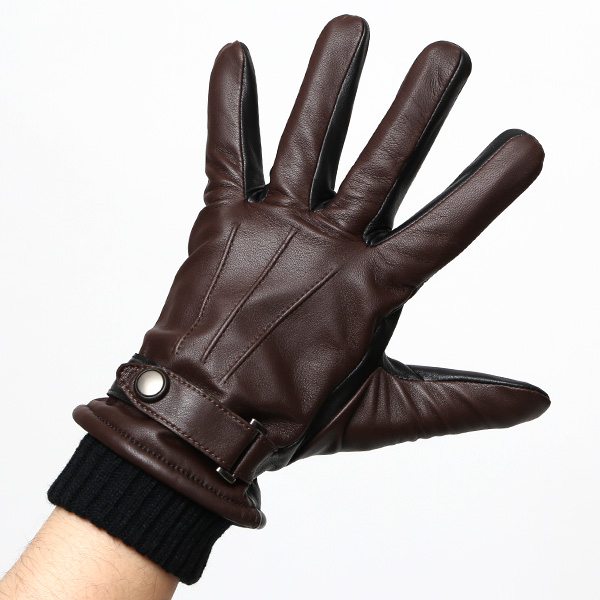  KURODA(クロダ) 仔羊革 本革 手袋 メンズ スマホ対応 ブラウン 茶 茶色 男性 グローブ 皮 高級 安心 日本メーカー 手袋専門 ブランド ギフト プレゼント 誕生日 クリスマス
