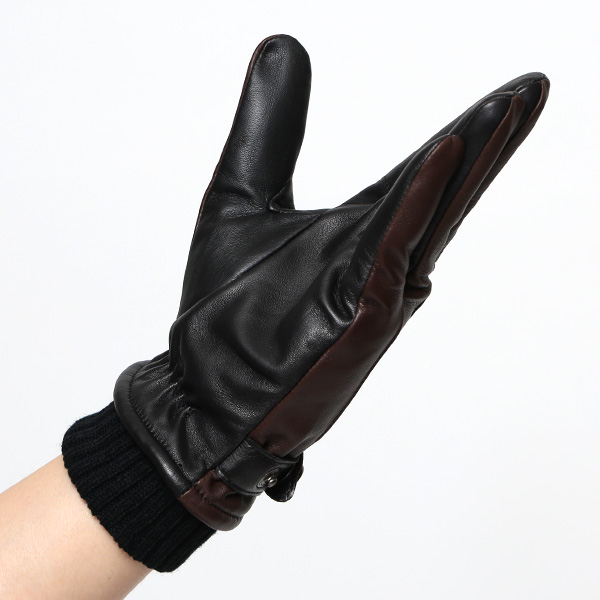  KURODA(クロダ) 仔羊革 本革 手袋 メンズ スマホ対応 ブラウン 茶 茶色 男性 グローブ 皮 高級 安心 日本メーカー 手袋専門 ブランド ギフト プレゼント 誕生日 クリスマス