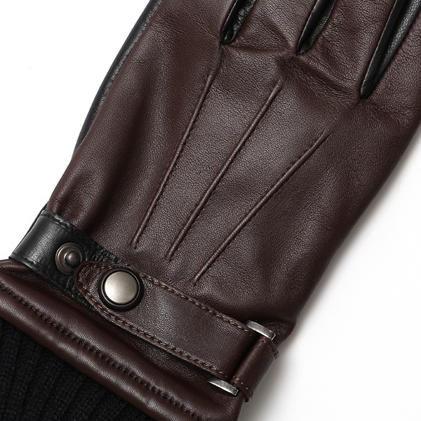  KURODA(クロダ) 仔羊革 本革 手袋 メンズ スマホ対応 ブラウン 茶 茶色 男性 グローブ 皮 高級 安心 日本メーカー 手袋専門 ブランド ギフト プレゼント 誕生日 クリスマス