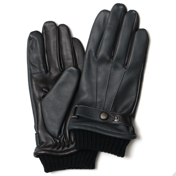 KURODA(クロダ) 羊革(ラムスキン) メンズ 手袋 チャコール