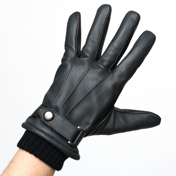  KURODA(クロダ) 仔羊革 本革 手袋 メンズ スマホ対応 グレー グレイ 灰色 男性 グローブ 皮 高級 安心 日本メーカー 手袋専門 ブランド ギフト プレゼント 誕生日 クリスマス