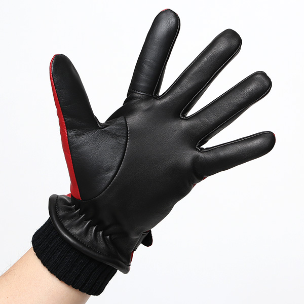  KURODA(クロダ) 仔羊革 本革 手袋 メンズ スマホ対応 レッド ワイン 赤色 男性 グローブ 皮 高級 安心 日本メーカー 手袋専門 ブランド ギフト プレゼント 誕生日 クリスマス