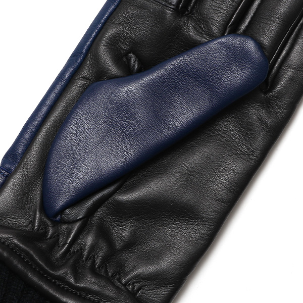  KURODA(クロダ) 仔羊革 本革 手袋 メンズ スマホ対応 ブルー ネイビー 青色 男性 グローブ 皮 高級 安心 日本メーカー 手袋専門 ブランド ギフト プレゼント 誕生日 クリスマス