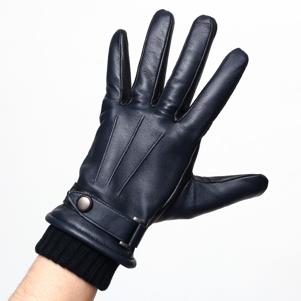  KURODA(クロダ) 仔羊革 本革 手袋 メンズ スマホ対応 ブルー ネイビー 青色 男性 グローブ 皮 高級 安心 日本メーカー 手袋専門 ブランド ギフト プレゼント 誕生日 クリスマス