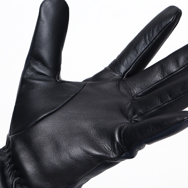  KURODA(クロダ) 仔羊革 本革 手袋 メンズ スマホ対応 ブルー ネイビー 青色 男性 グローブ 皮 高級 安心 日本メーカー 手袋専門 ブランド ギフト プレゼント 誕生日 クリスマス